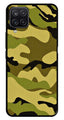 Army Pattern Metal Mobile Case for Samsung Galaxy M12   (Design No -35)
