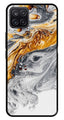 Marble Pattern Metal Mobile Case for Samsung Galaxy M12   (Design No -36)
