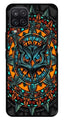Owl Pattern Metal Mobile Case for Samsung Galaxy M12   (Design No -42)