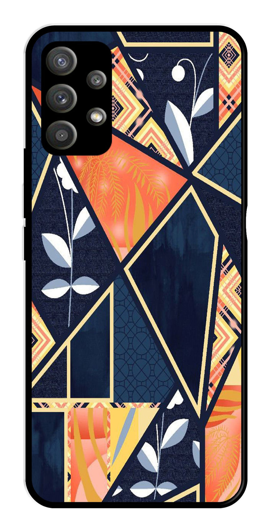 Marble Design Metal Mobile Case for Samsung Galaxy M32 5G   (Design No -07)