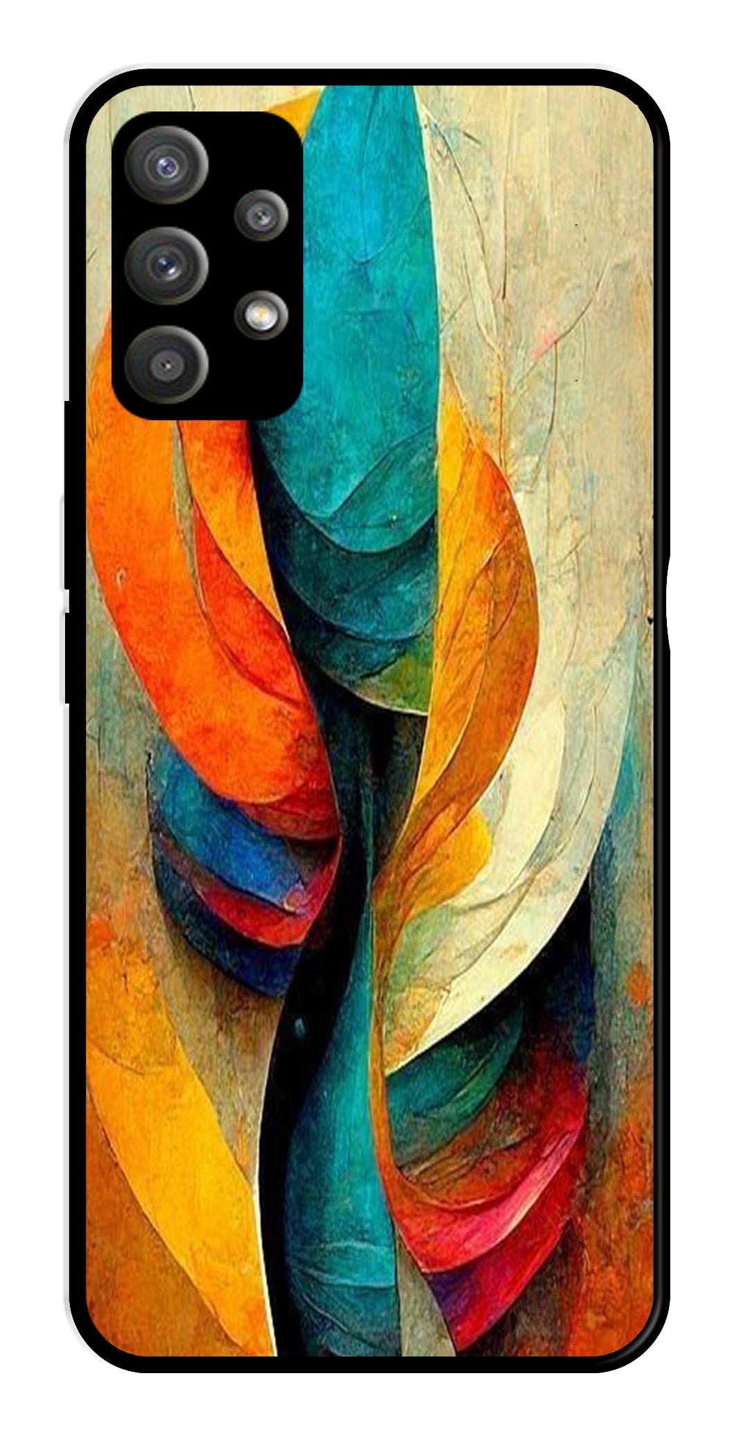 Modern Art Metal Mobile Case for Samsung Galaxy M32 5G   (Design No -11)