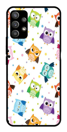 Owls Pattern Metal Mobile Case for Samsung Galaxy M32 5G