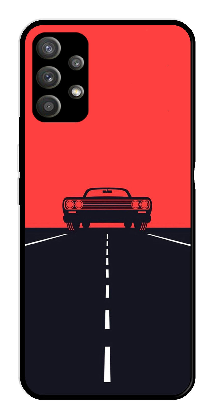 Car Lover Metal Mobile Case for Samsung Galaxy M32 5G   (Design No -21)