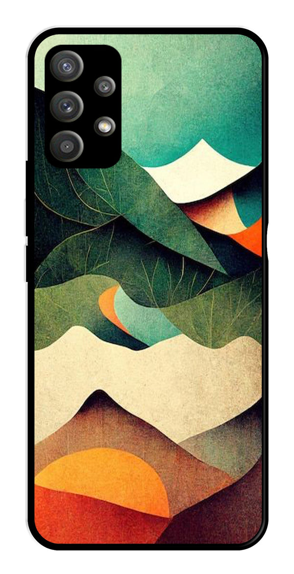 MultiColor Pattern Metal Mobile Case for Samsung Galaxy M32 5G   (Design No -43)