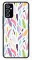 Colorful Feathers Metal Mobile Case for Samsung Galaxy M52 5G   (Design No -06)