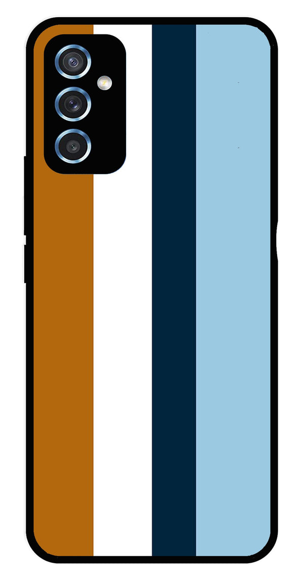 MultiColor Pattern Metal Mobile Case for Samsung Galaxy M52 5G   (Design No -17)
