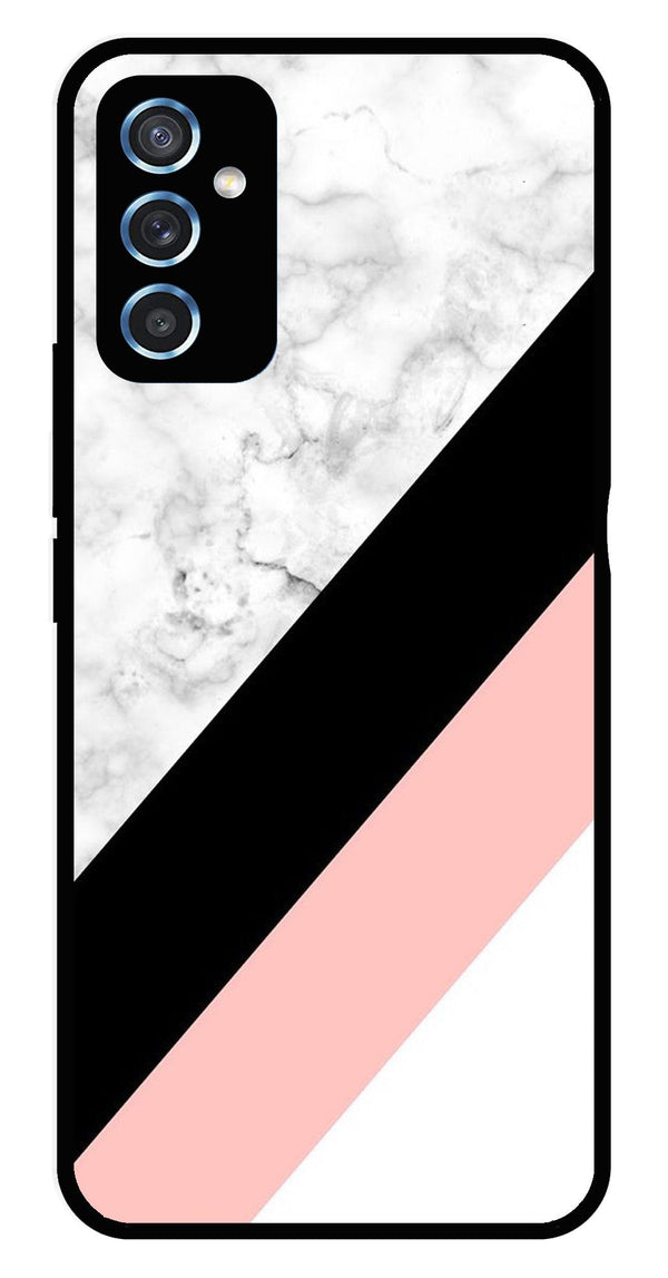 Marble Design Metal Mobile Case for Samsung Galaxy M52 5G   (Design No -24)