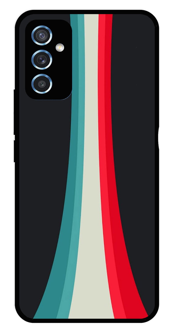 Modern Art Colorful Metal Mobile Case for Samsung Galaxy M52 5G   (Design No -48)