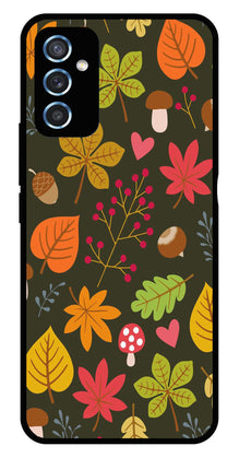 Leaves Design Metal Mobile Case for Samsung Galaxy M52 5G