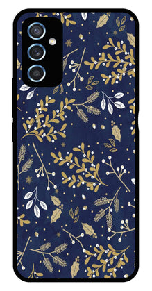 Floral Pattern  Metal Mobile Case for Samsung Galaxy M52 5G