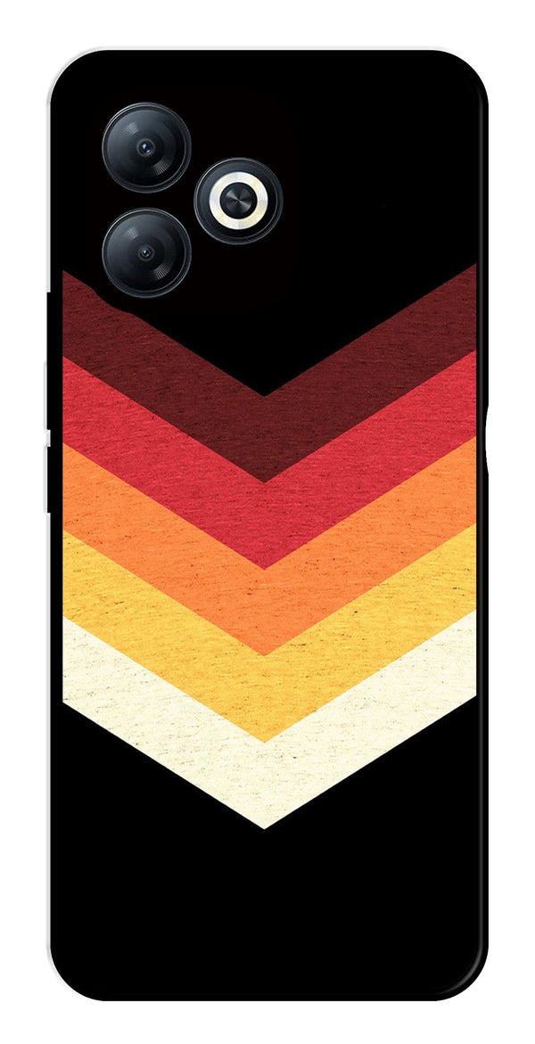 MultiColor Arrow Metal Mobile Case for Infinix Smart 8   (Design No -04)