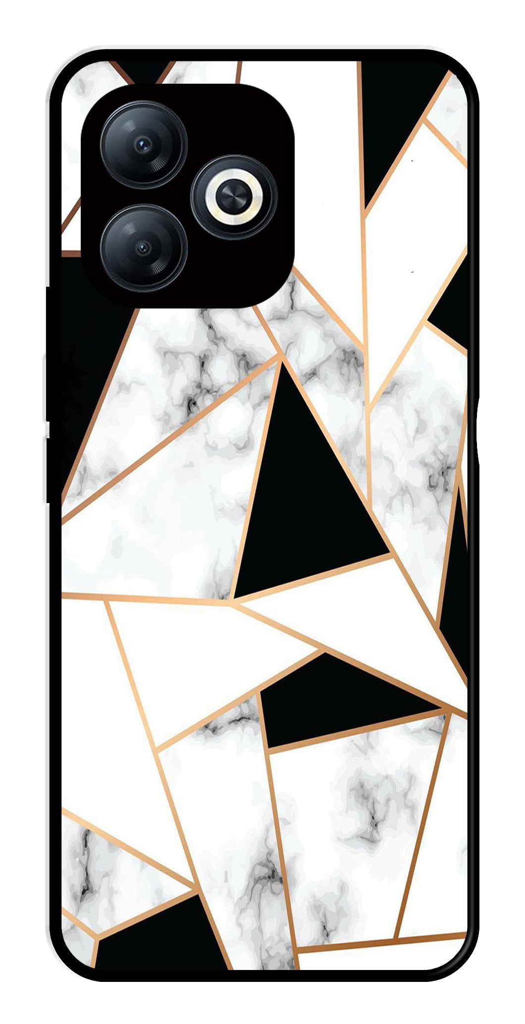 Marble Design2 Metal Mobile Case for Infinix Smart 8   (Design No -08)