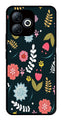 Floral Pattern2 Metal Mobile Case for Infinix Smart 8   (Design No -12)