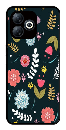 Floral Pattern2 Metal Mobile Case for Infinix Smart 8