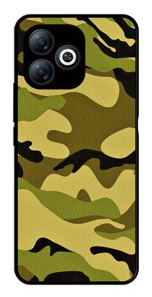 Army Pattern Metal Mobile Case for Infinix Smart 8