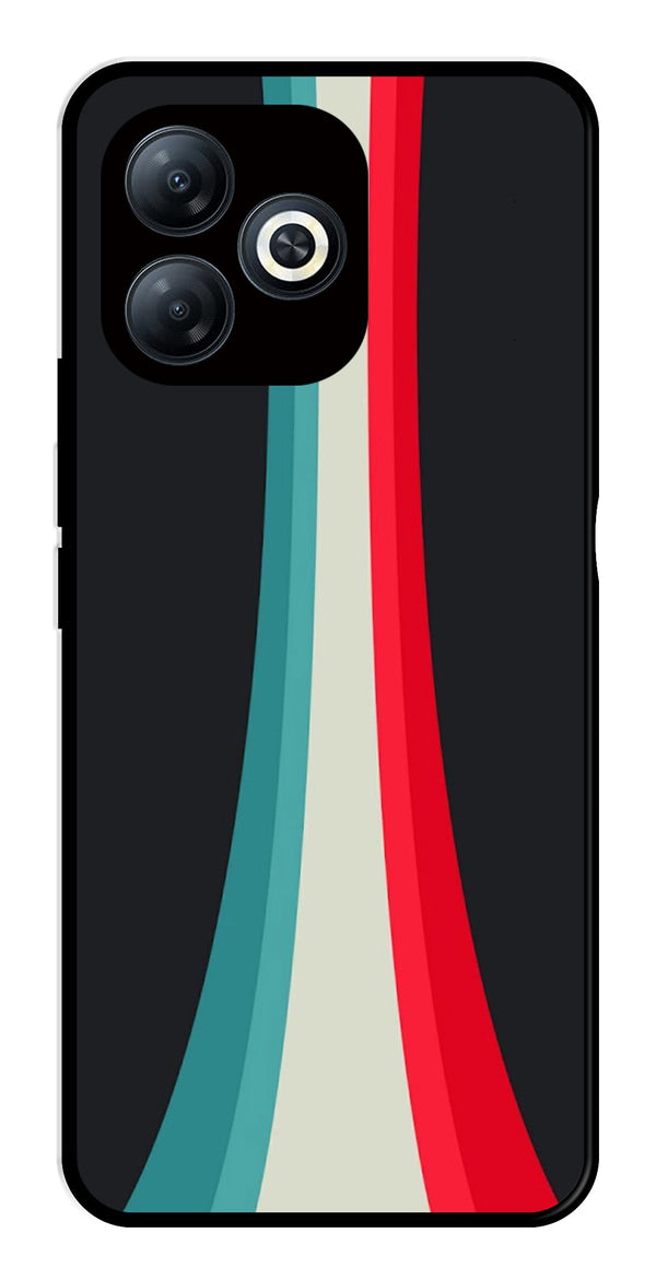 Modern Art Colorful Metal Mobile Case for Infinix Smart 8   (Design No -48)