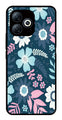 Flower Leaves Design Metal Mobile Case for Infinix Smart 8   (Design No -50)