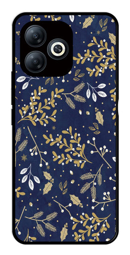 Floral Pattern  Metal Mobile Case for Tecno Spark 20   (Design No -52)