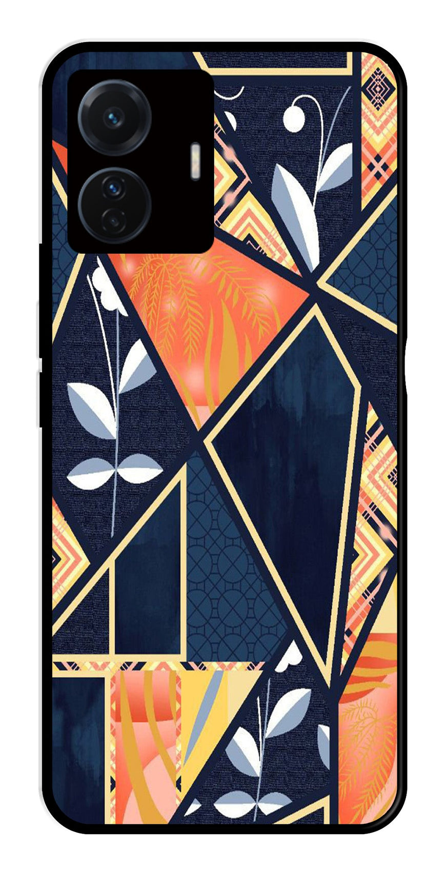 Marble Design Metal Mobile Case for Vivo T1 Pro 5G   (Design No -07)