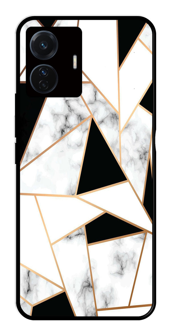 Marble Design2 Metal Mobile Case for iQOO Z6 Pro 5G   (Design No -08)
