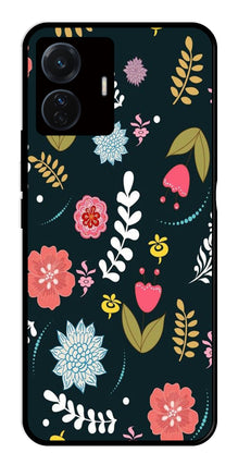 Floral Pattern2 Metal Mobile Case for Vivo T1 Pro 5G