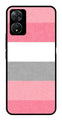 Pink Pattern Metal Mobile Case for Vivo T2 5G   (Design No -23)