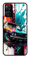 Vintage Car Metal Mobile Case for Vivo T2 5G   (Design No -29)