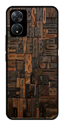 Alphabets Metal Mobile Case for Vivo T2 5G