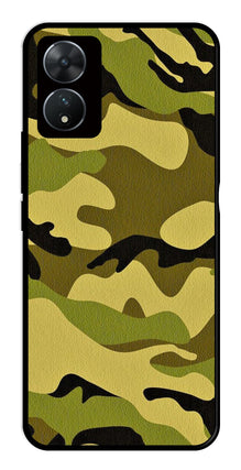 Army Pattern Metal Mobile Case for Vivo T2 5G