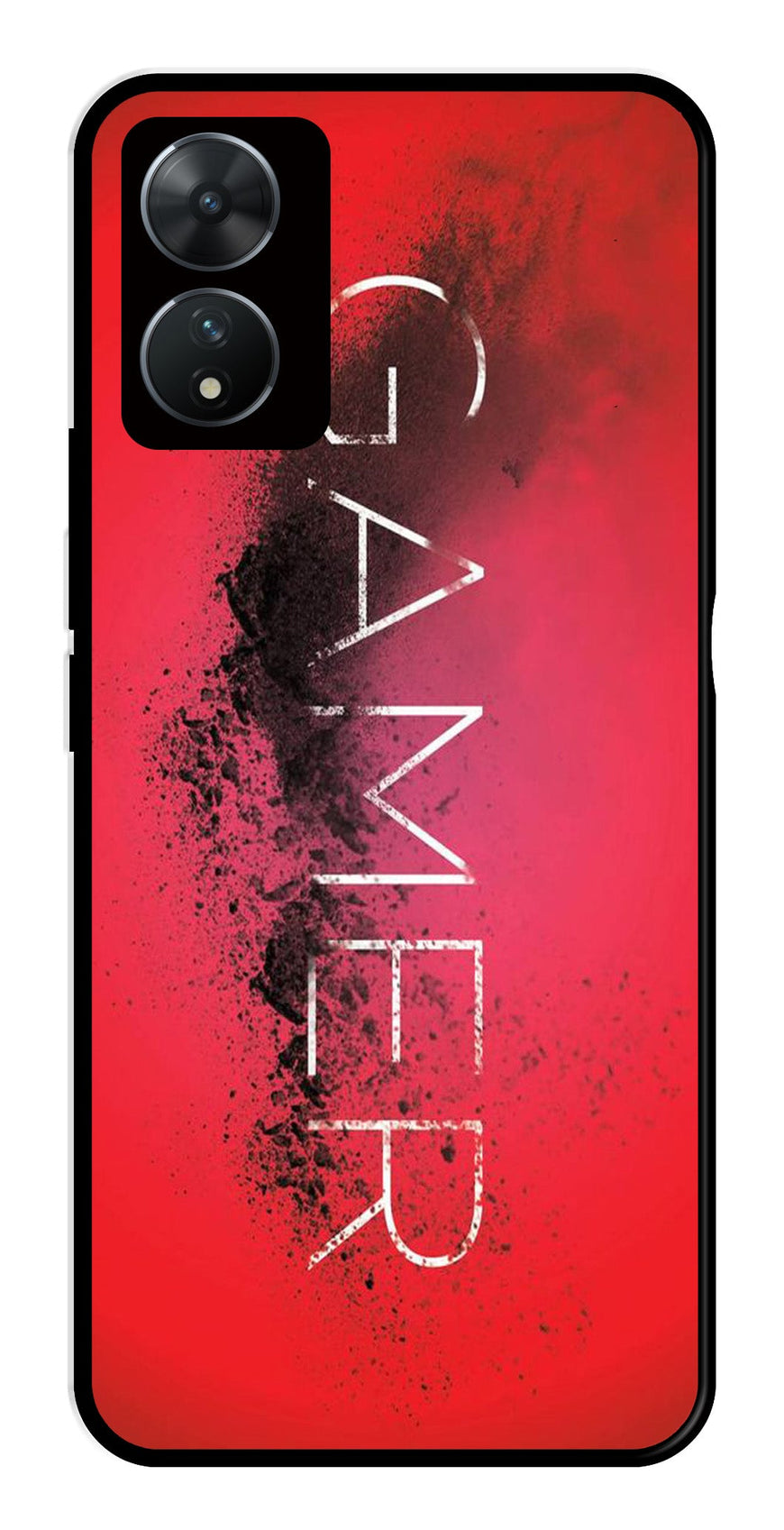 Gamer Pattern Metal Mobile Case for Vivo T2 5G   (Design No -41)
