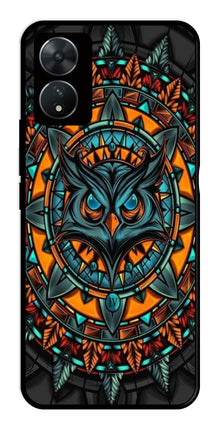 Owl Pattern Metal Mobile Case for Vivo T2 5G