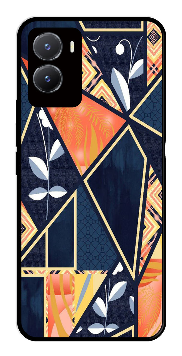 Marble Design Metal Mobile Case for Vivo T2X 5G   (Design No -07)