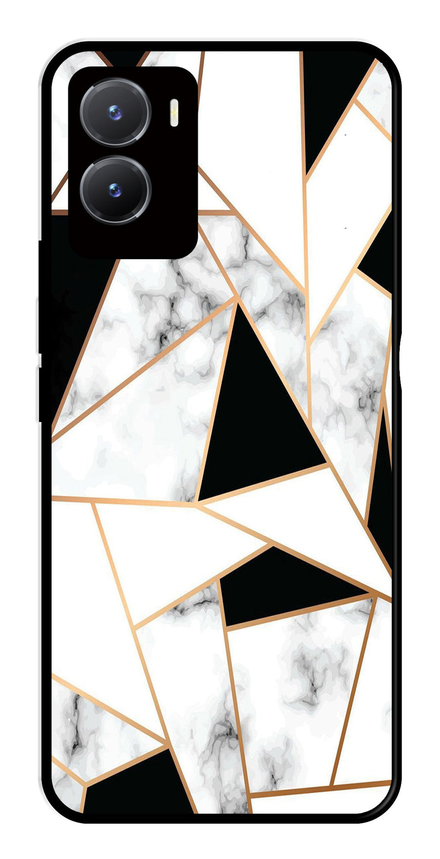 Marble Design2 Metal Mobile Case for Vivo T2X 5G   (Design No -08)