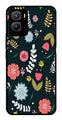 Floral Pattern2 Metal Mobile Case for Vivo T2X 5G   (Design No -12)