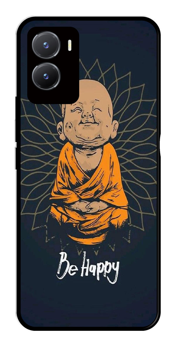 Be Happy Metal Mobile Case for Vivo T2X 5G   (Design No -27)