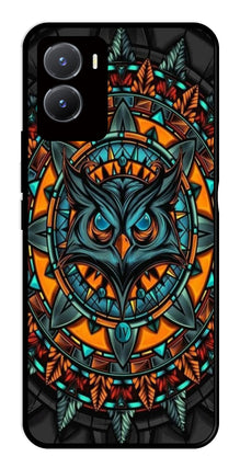 Owl Pattern Metal Mobile Case for Vivo T2X 5G