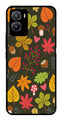 Leaves Design Metal Mobile Case for Vivo T2X 5G   (Design No -51)