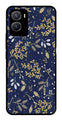 Floral Pattern  Metal Mobile Case for Vivo T2X 5G   (Design No -52)