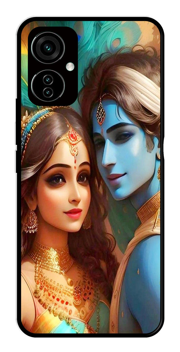 Lord Radha Krishna Metal Mobile Case for Tecno Camon 19   (Design No -01)