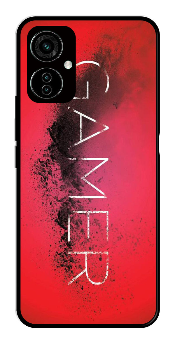 Gamer Pattern Metal Mobile Case for Tecno Camon 19   (Design No -41)