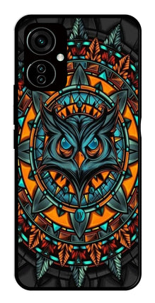 Owl Pattern Metal Mobile Case for Tecno Camon 19
