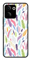 Colorful Feathers Metal Mobile Case for Tecno Camon 20   (Design No -06)