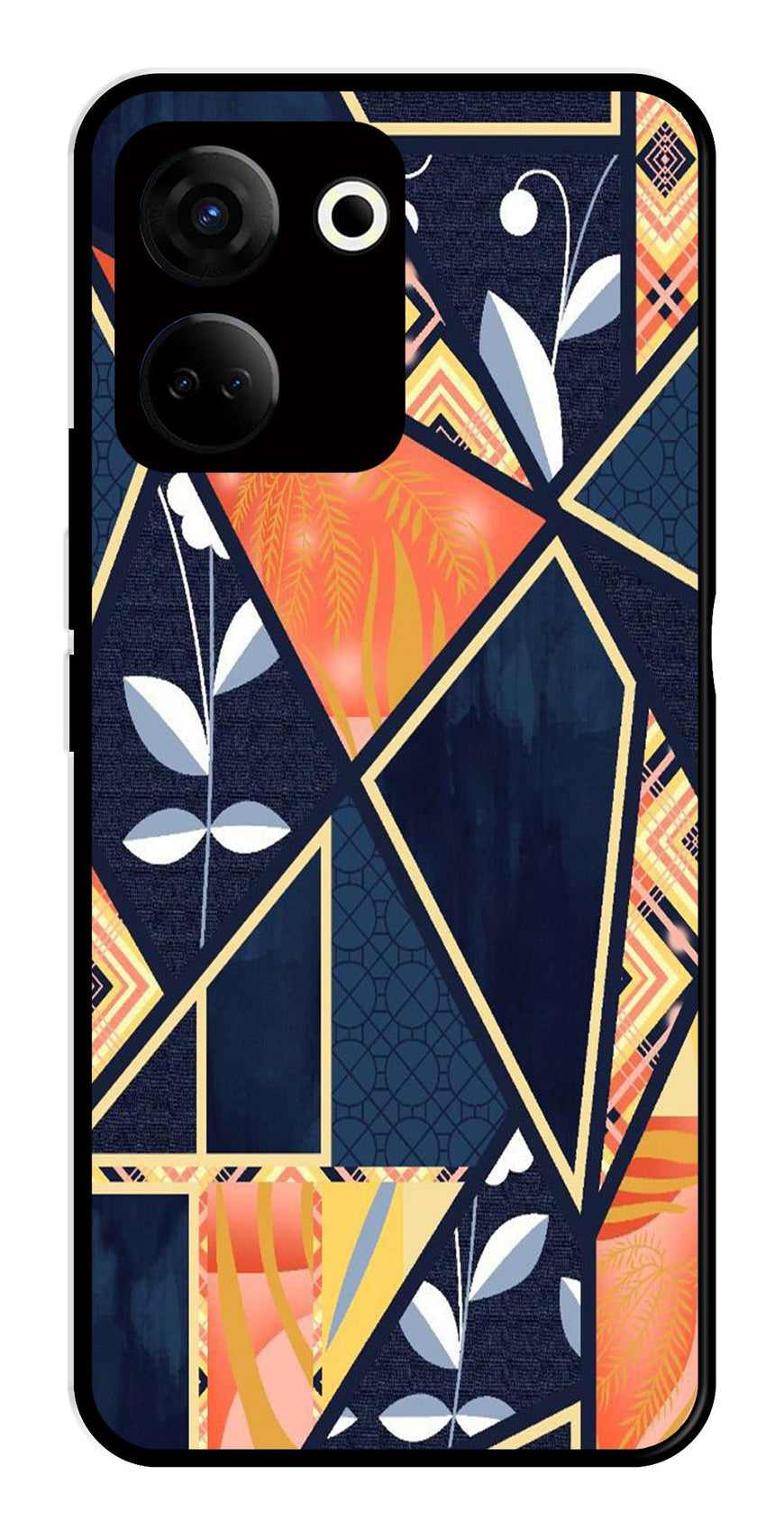 Marble Design Metal Mobile Case for Tecno Camon 20   (Design No -07)