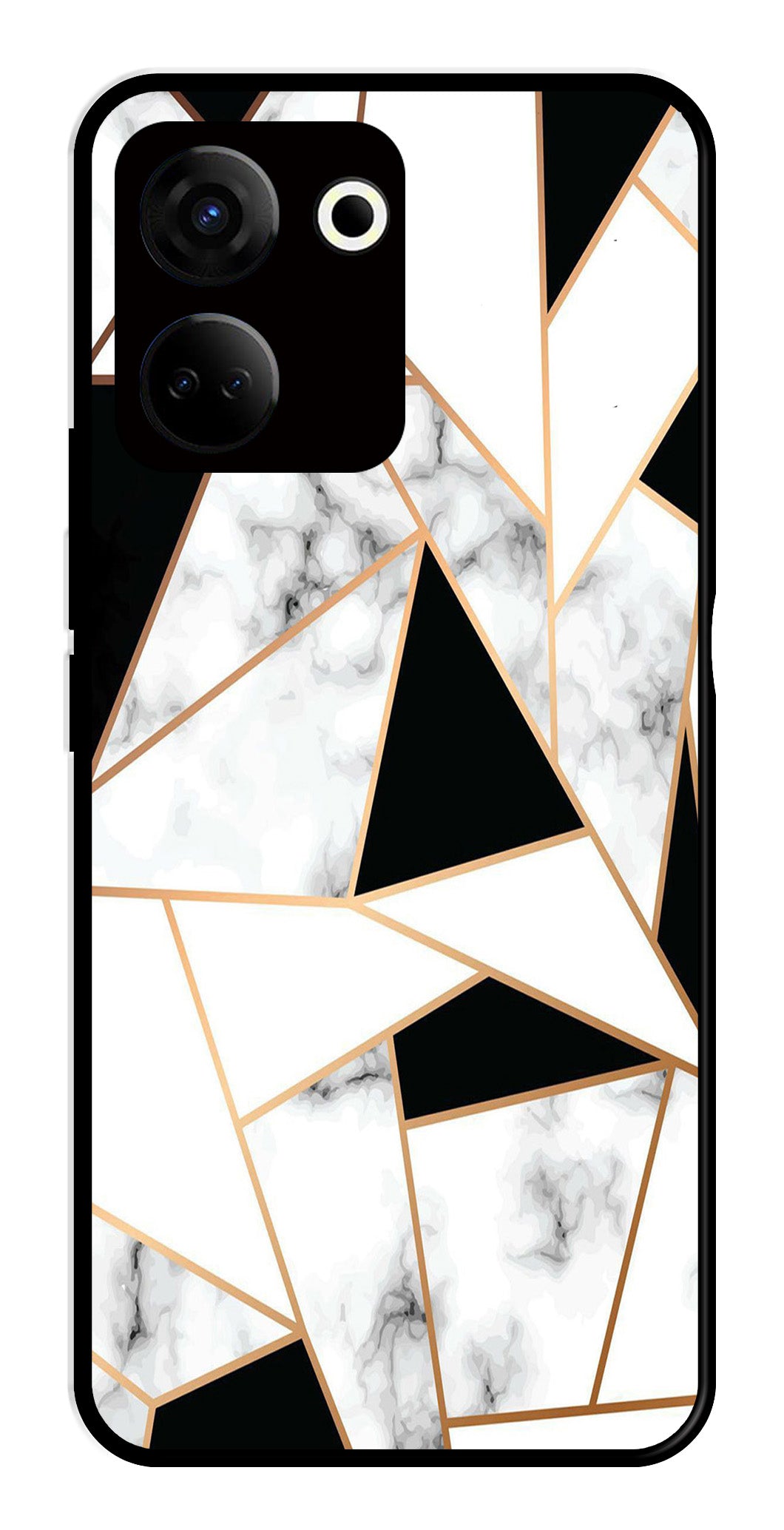 Marble Design2 Metal Mobile Case for Tecno Camon 20   (Design No -08)