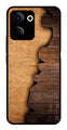 Wooden Design Metal Mobile Case for Tecno Camon 20   (Design No -13)