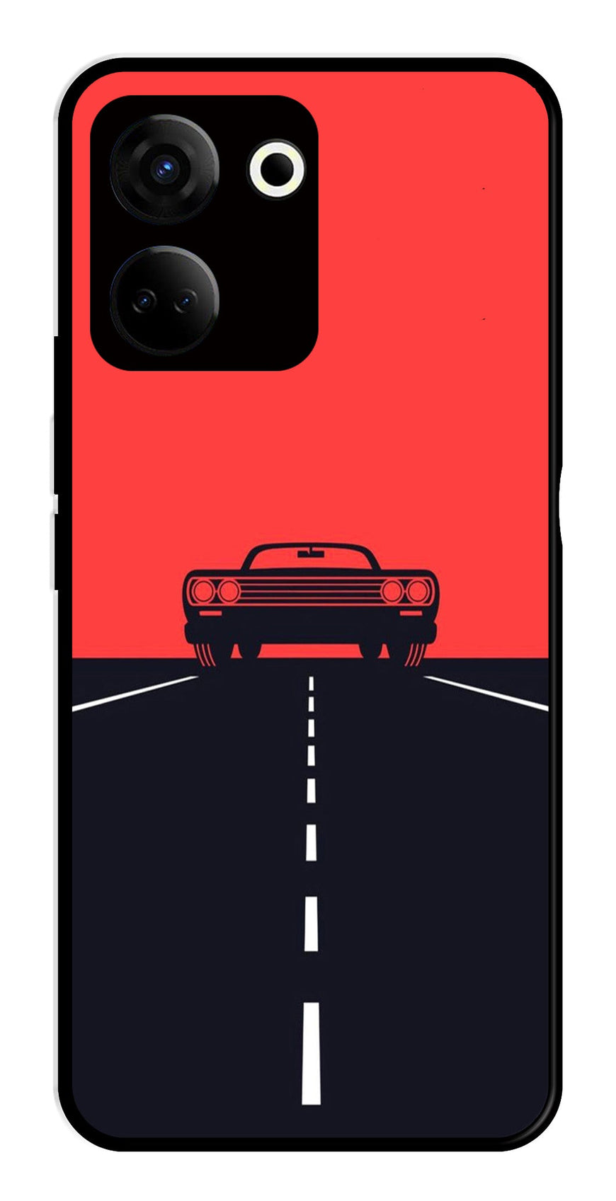 Car Lover Metal Mobile Case for Tecno Camon 20   (Design No -21)