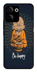 Be Happy Metal Mobile Case for Tecno Camon 20   (Design No -27)