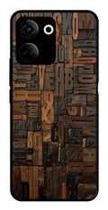 Alphabets Metal Mobile Case for Tecno Camon 20   (Design No -32)
