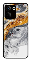 Marble Pattern Metal Mobile Case for Tecno Camon 20   (Design No -36)