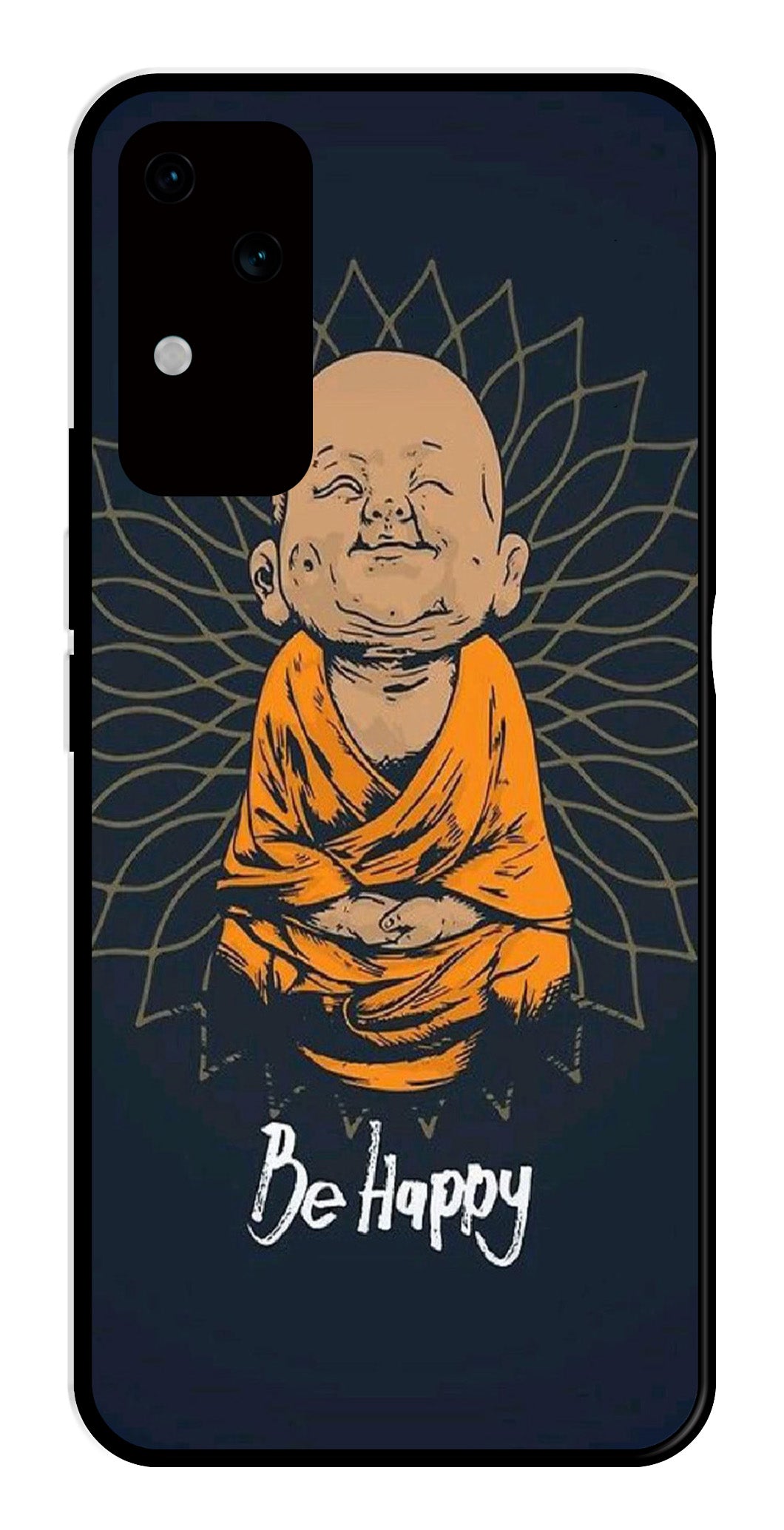 Be Happy Metal Mobile Case for Vivo S18 5G   (Design No -27)